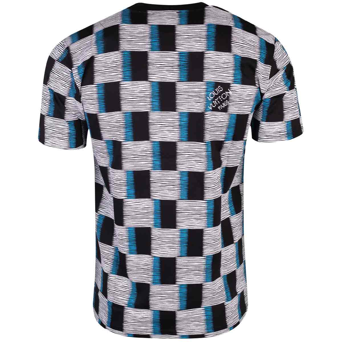 Koszulka męska t-shirt LOUIS VUITTON 100% bawełna biało-czarna