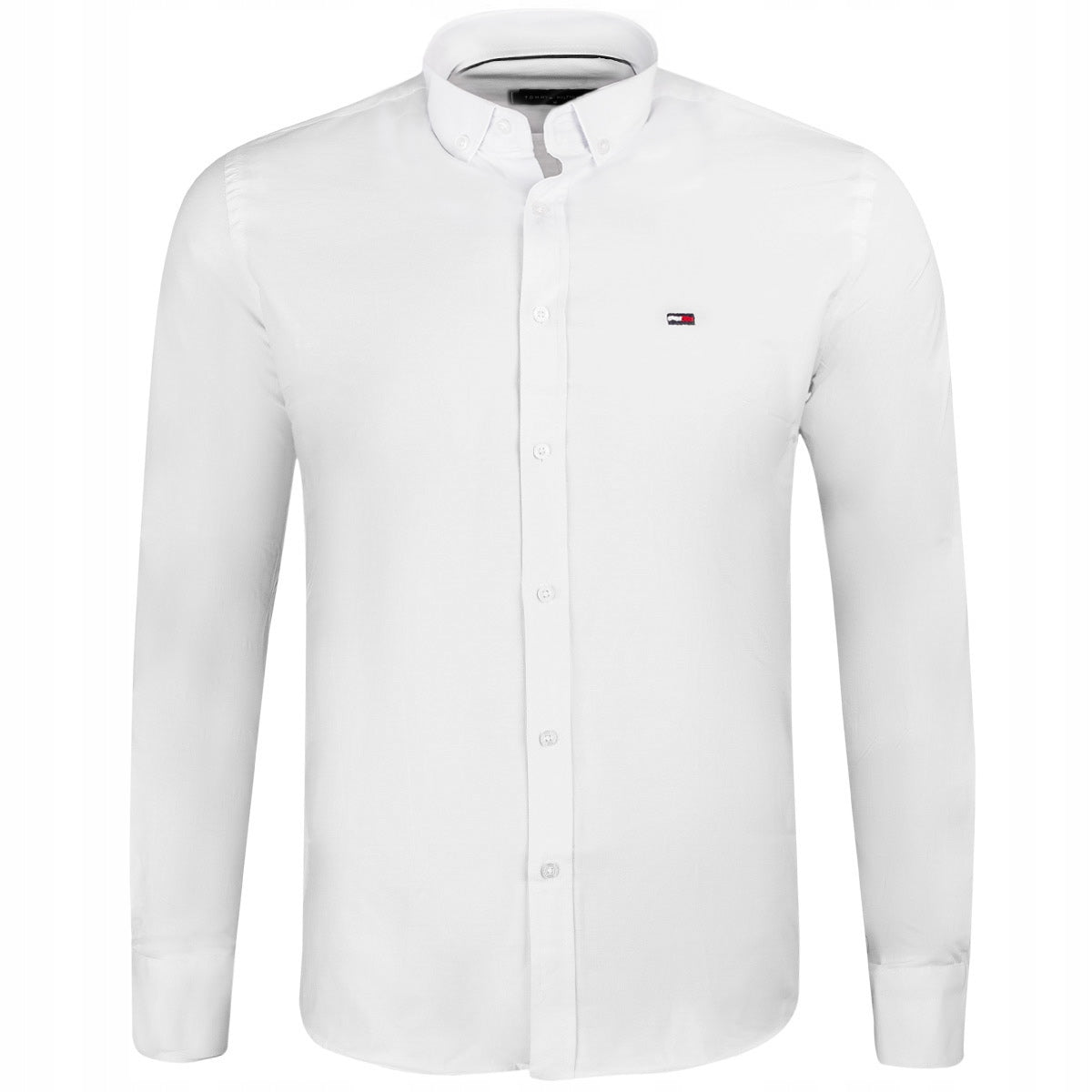 Koszula męska TOMMY HILFIGER długi rękaw BAWEŁNA biała