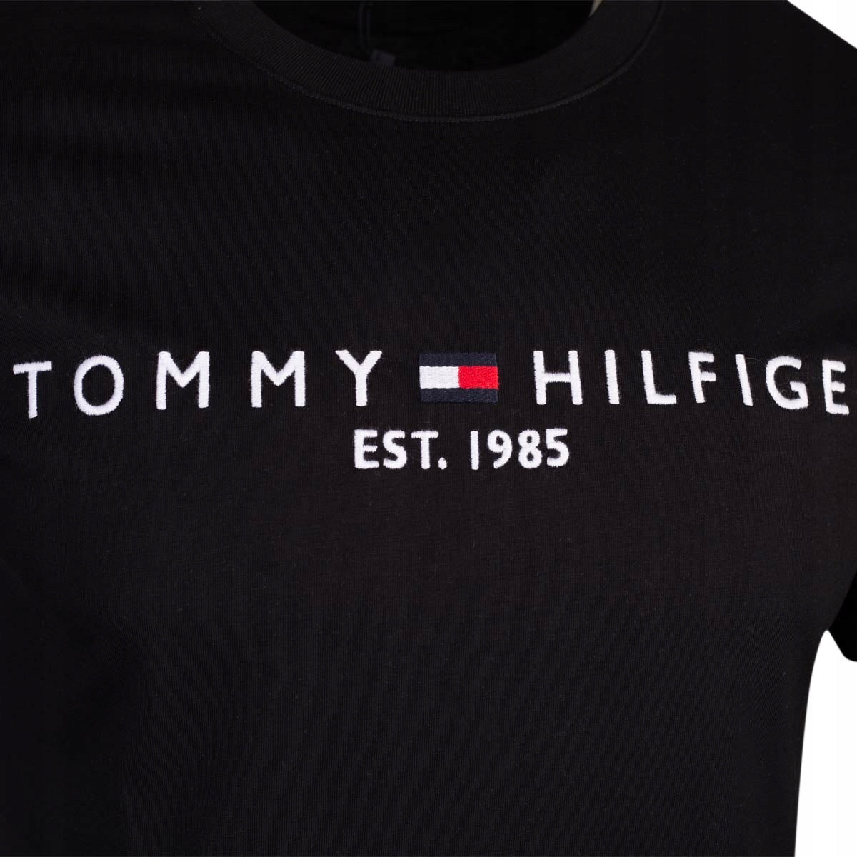 Koszulka męska t-shirt TOMMY HILFIGER 100% bawełna czarna