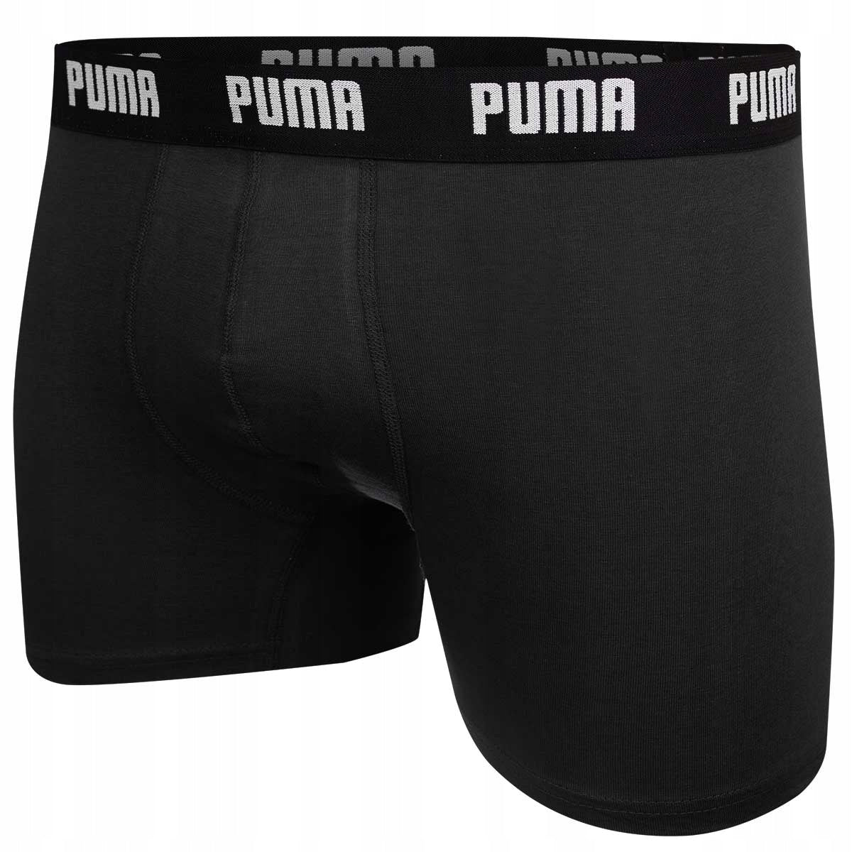 Męskie bokserki bawełniane majtki PUMA 3P czarne, granatowe, szare