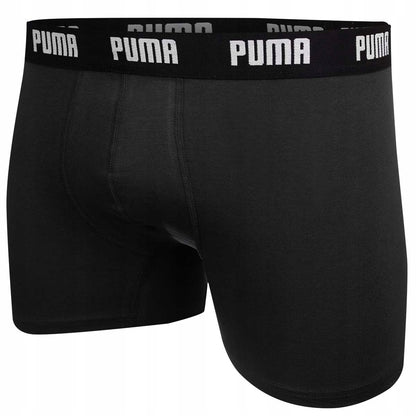 Męskie bokserki bawełniane majtki PUMA 3P czarne, granatowe, szare
