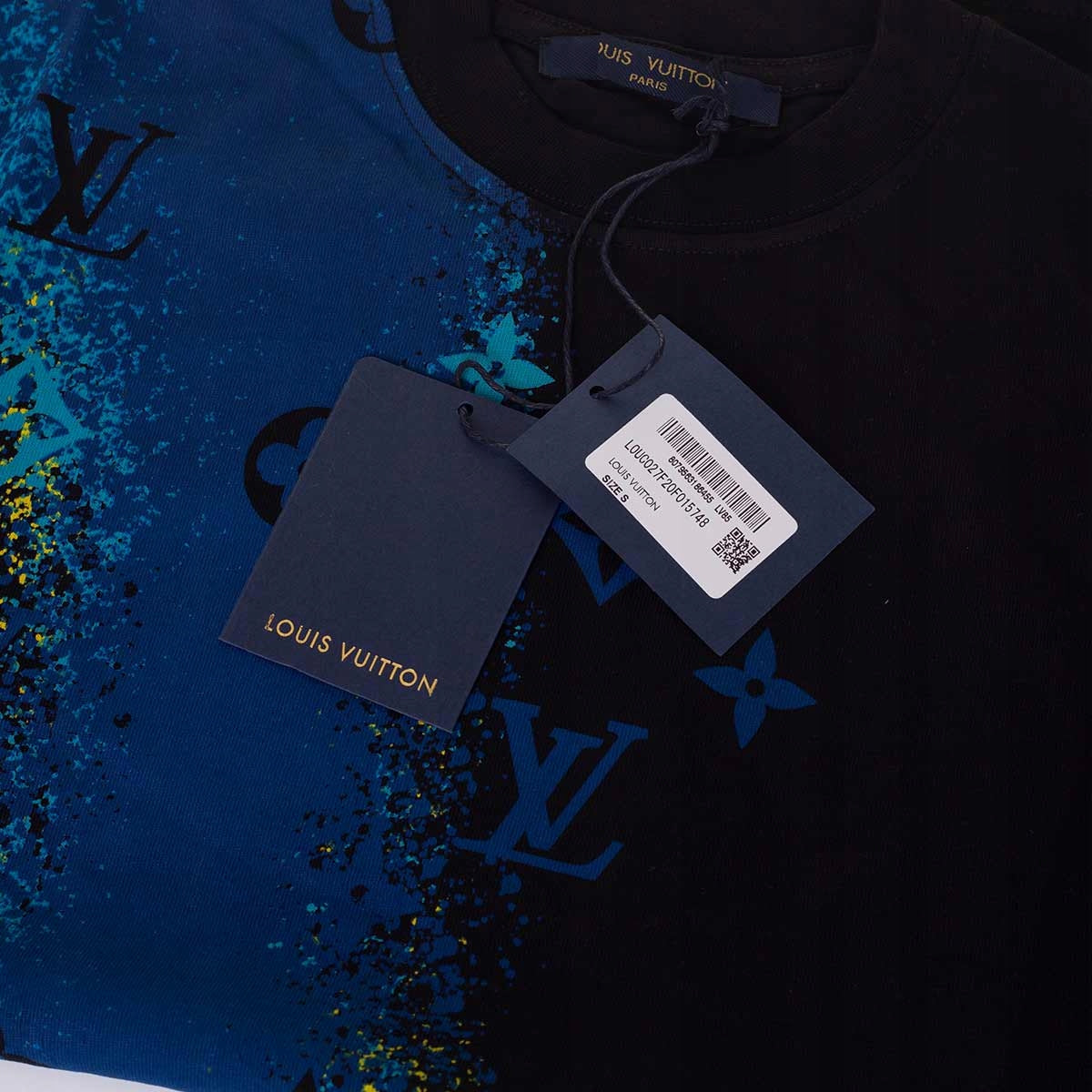 Koszulka męska t-shirt LOUIS VUITTON 100% bawełna czarna