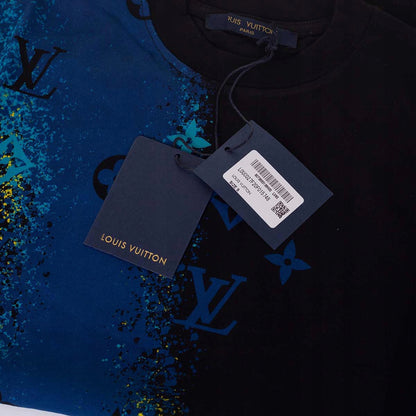 Koszulka męska t-shirt LOUIS VUITTON 100% bawełna czarna