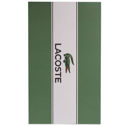 GIFTBOX Bokserki męskie LACOSTE majtki PREZENT 3 PARY BAWEŁNA czarne, granatowe, szare
