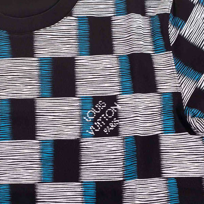 Koszulka męska t-shirt LOUIS VUITTON 100% bawełna biało-czarna