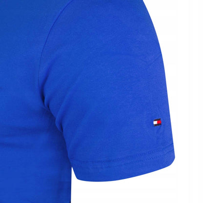 Koszulka męska t-shirt TOMMY HILFIGER 100% bawełna niebieska