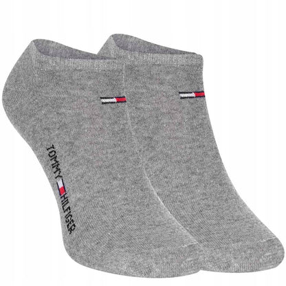 Skarpetki TOMMY HILFIGER stopki 12 par 100% BAWEŁNA szare