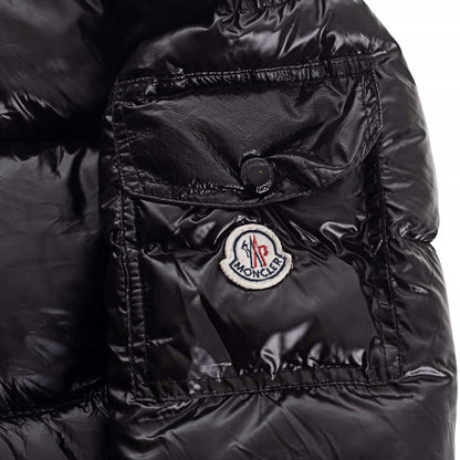 Pikowana puchowa kurtka męska MONCLER zimowa czarna 52