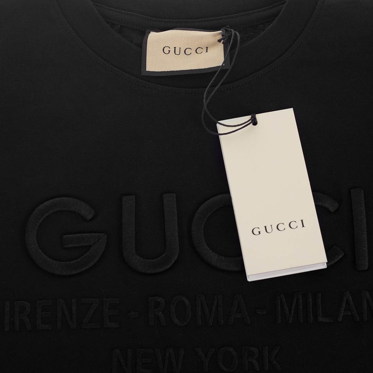 Koszulka męska t-shirt GUCCI 100% bawełna czarna