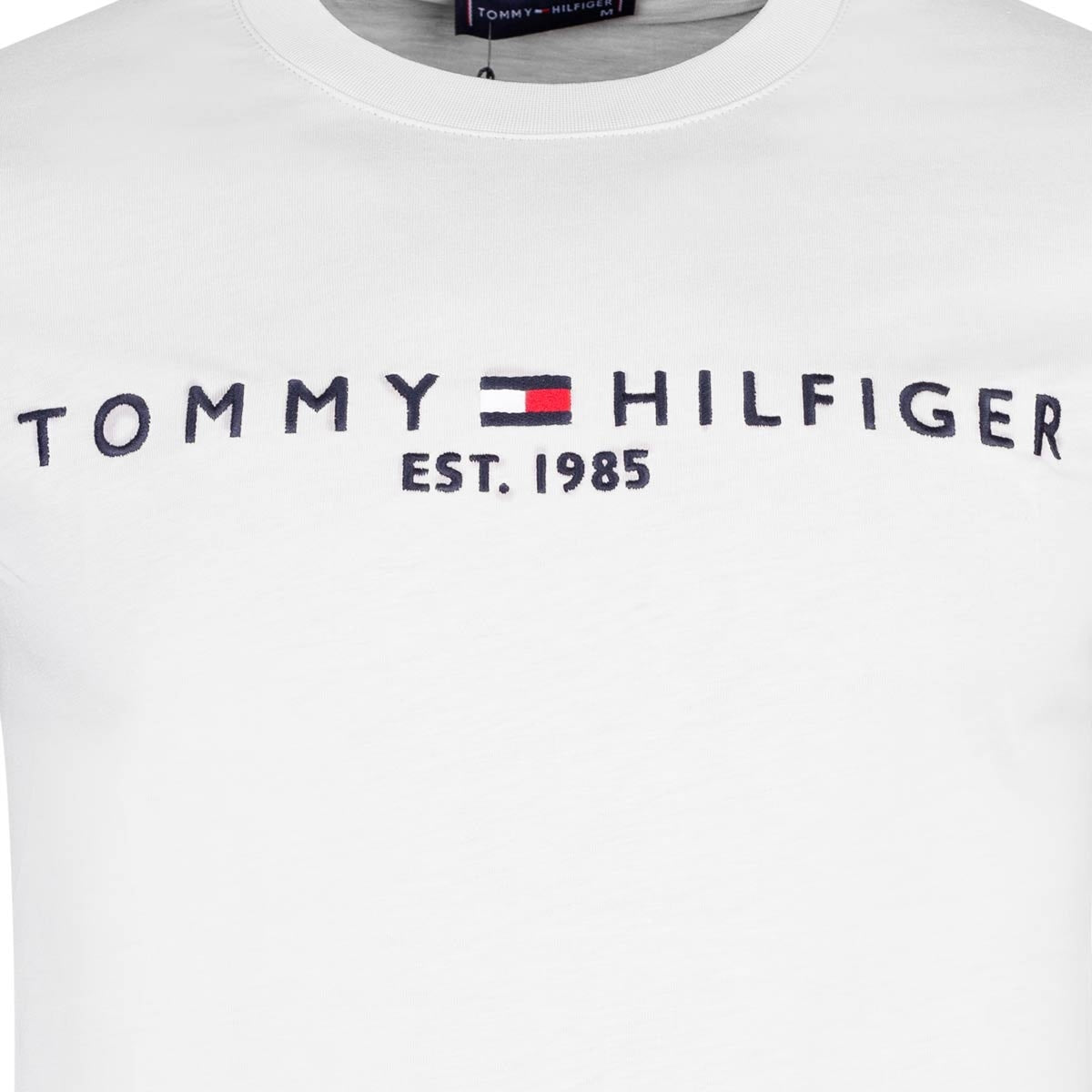 Koszulka męska t-shirt TOMMY HILFIGER 100% bawełna biała