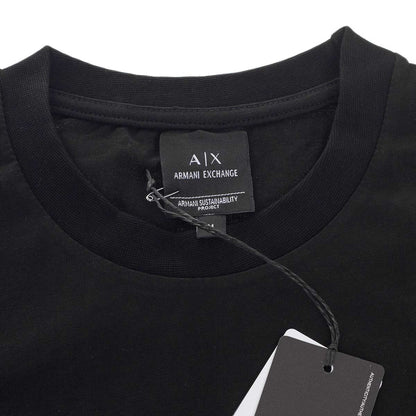 Koszulka męska t-shirt ARMANI 100% BAWEŁNA czarna