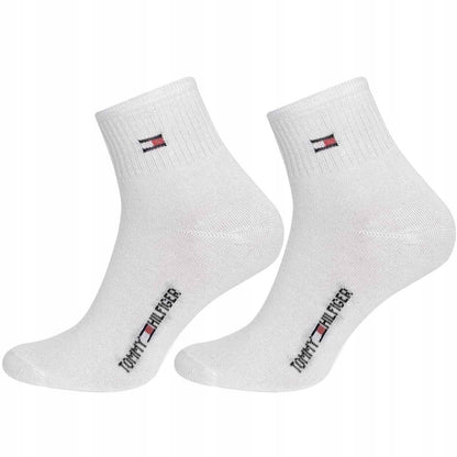 Skarpetki TOMMY HILFIGER skarpety 12 par bawełna czarne/szare/białe