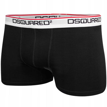 Męskie bokserki bawełniane majtki DSQUARED2 3P czarne, granatowe, szare