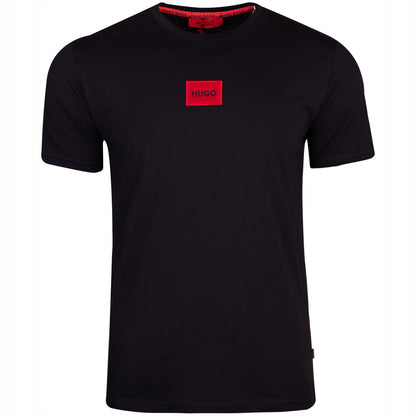 Koszulka męska t-shirt HUGO 100% bawełna czarna