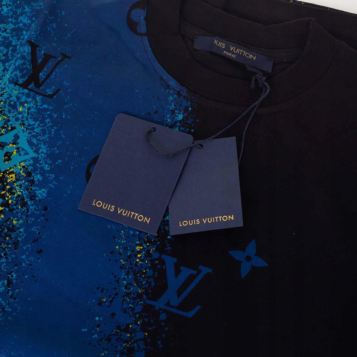 Koszulka męska t-shirt LOUIS VUITTON 100% bawełna czarna