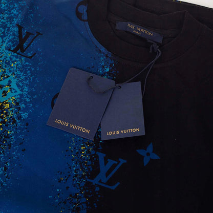 Koszulka męska t-shirt LOUIS VUITTON 100% bawełna czarna