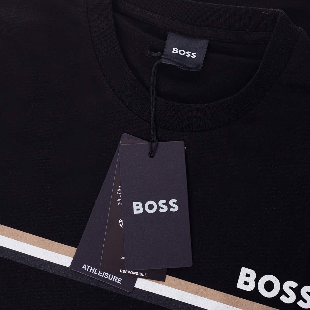 Koszulka męska t-shirt BOSS 100% BAWEŁNA czarna