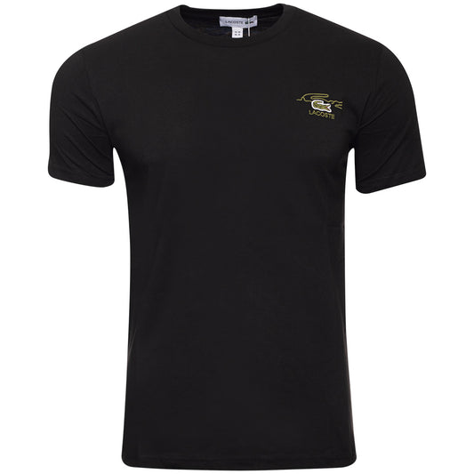Koszulka męska t-shirt LACOSTE 100% BAWEŁNA czarna