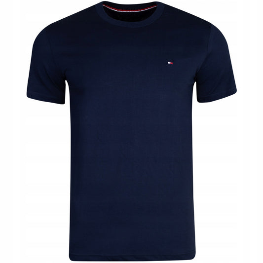 Koszulka męska t-shirt TOMMY HILFIGER 100% bawełna granatowa