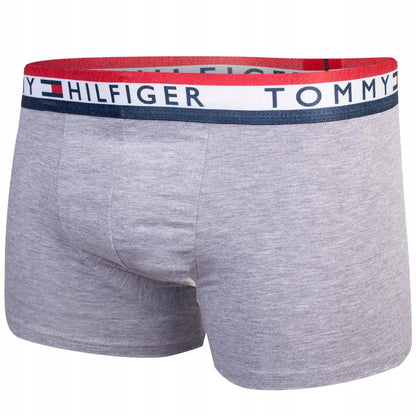 Męskie bokserki majtki TOMMY HILFIGER 3P granatowe, szare, czarne