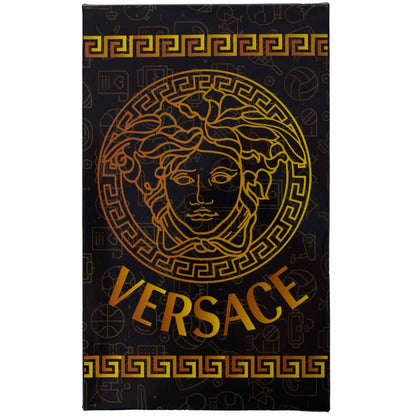 GIFTBOX Bokserki męskie VERSACE majtki PREZENT 3 PARY BAWEŁNA czerwone, granatowe