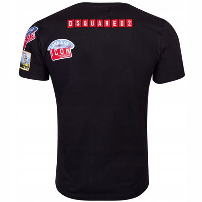 Koszulka męska t-shirt DSQUARED2 100% bawełna czarna