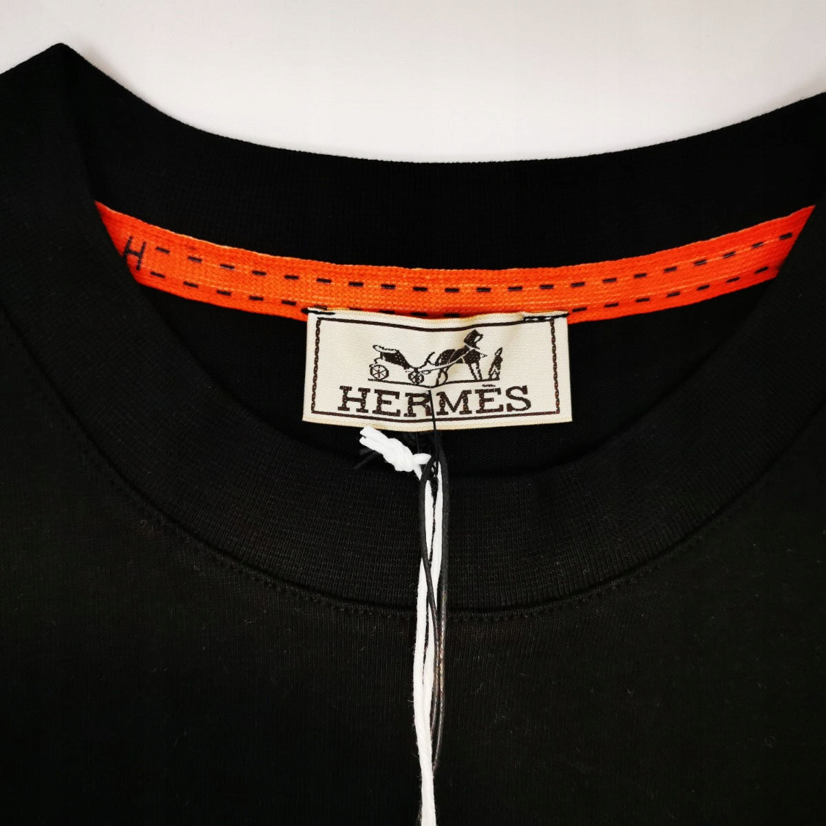 Koszulka męska t-shirt Hermès 100% bawełna czarna